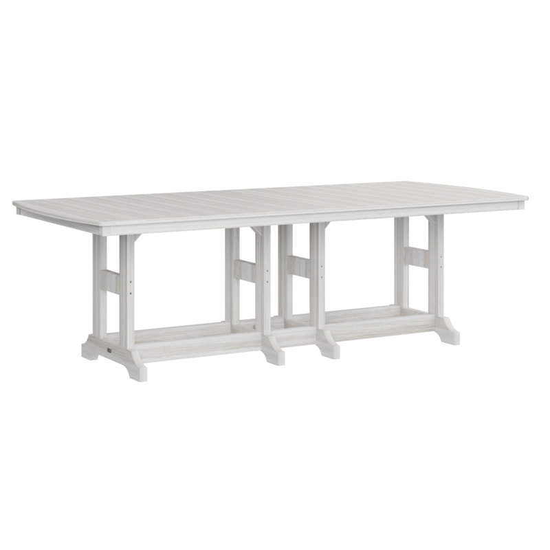 Berlin Gardens Garden Classic 96″ Rectangular Dining Table, 30.87" H x 96" W x 44" D, Seashell