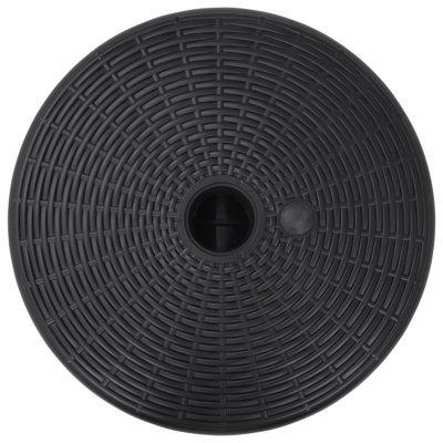 Support de parasol de patio extérieur en PEHD noir