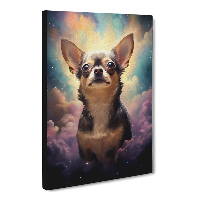 Chihuahua Conceptual Art - Wrapped Canvas, 60cm H x 40cm W x 3cm D