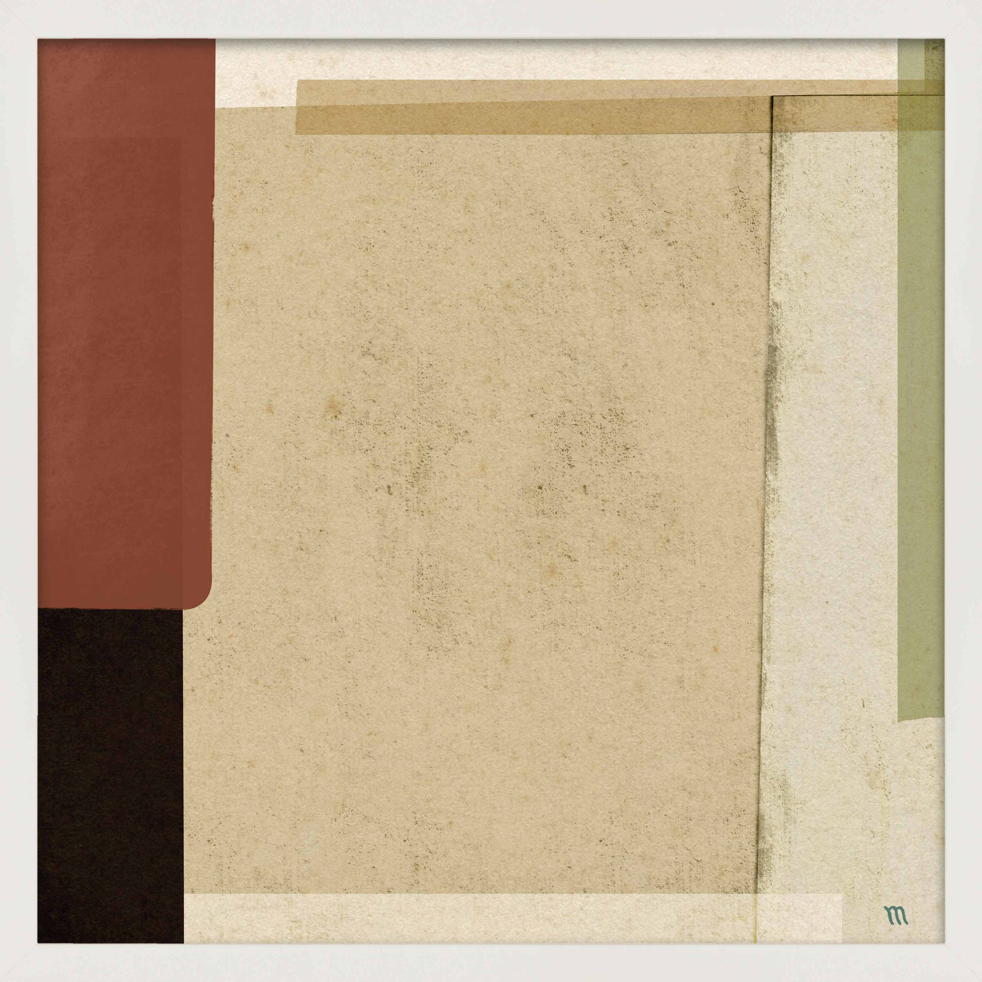 City Scape 2 by Marco Marella for Studio M - Framed Wall Art, Framed Print Paper without Mat, 16" H x 16" W, White