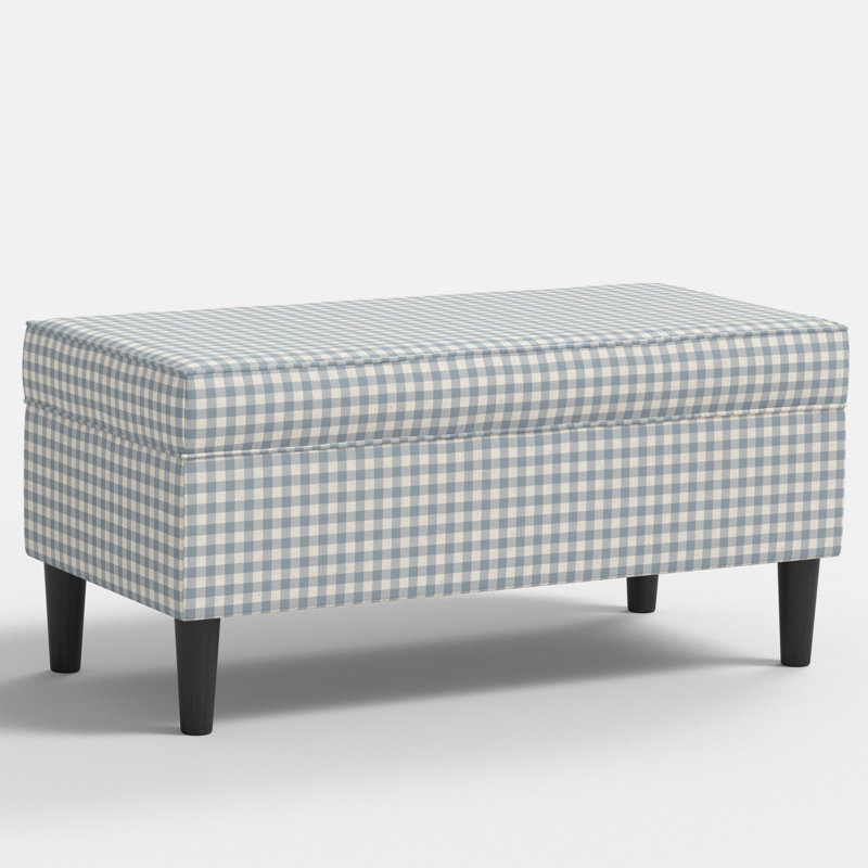 Banc de rangement, Chambray vichy classique