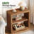 Solid Wood End Table, 3-Tier Side Table