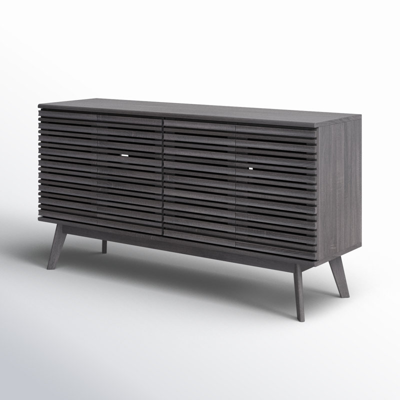 Daima 62.4'' Media Console, Distressed Black