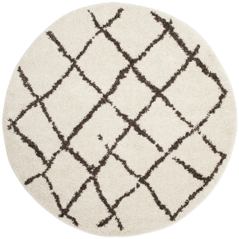 Sheffield Abstract Hand Woven Area Rug, Round 155 cm