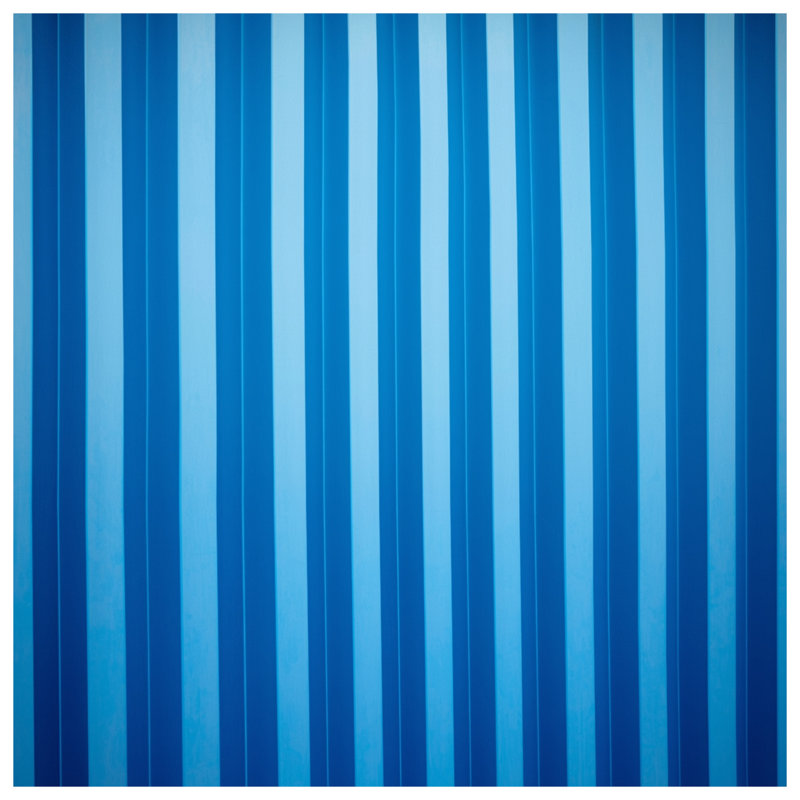 Housses de couette à rayures verticales bleues, Lit simple