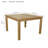 Buntingford 8 - Person Teak Wood Patio Dining Set with Square Table-573369154