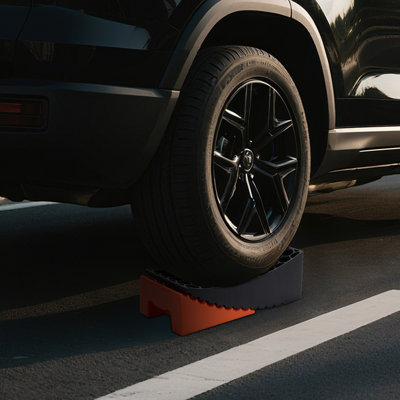 RV Levelling Blocks Ramp Kit, 2 Pack Camper Leveller With Handle, Wheel Chocks, Anti-Slip Mats And Carry Bag, Up To 27000 LBS