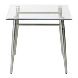 Laticia Glass Top End Table