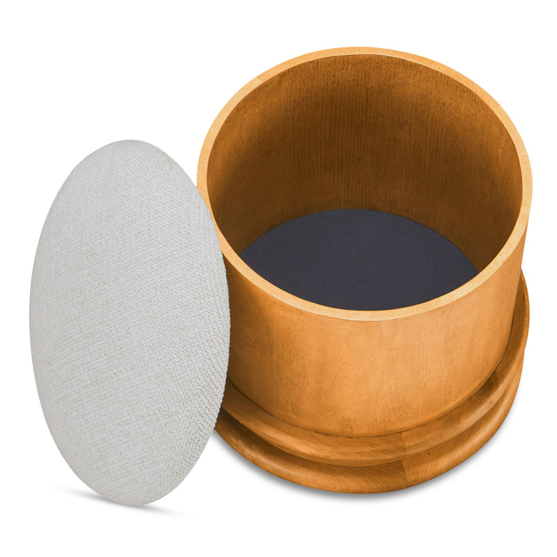 Piccolo Storage Stool Olive, Flecked Oatmeal