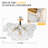 Semi - Flush Ceiling Light Fixtures, Clear Ribbed Texture Glass Balls Shade - 24" X 18"-1904014718