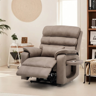 Fauteuil inclinable électrique Power Lift, grand canapé à deux moteurs plats avec massage et chaleur pour personnes âgées, porte-gobelets, ports USB, convient aux personnes de 6 pi 2 po
