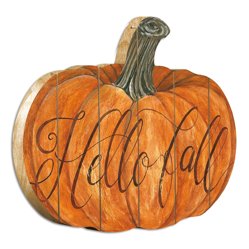 «Hello Fall» par Cindy Jacobs - impression sur bois