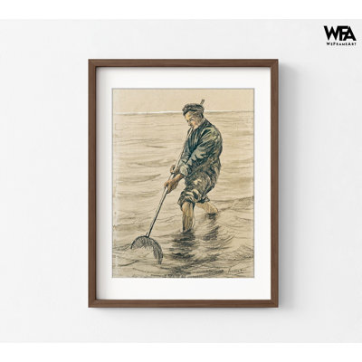 The Shell Fisherman By Vincent Van Gogh, Ocean Wall Art, Van Gogh Beach, Seaside Wall Art, Fisherman Gift Print, Van Gogh Sketch