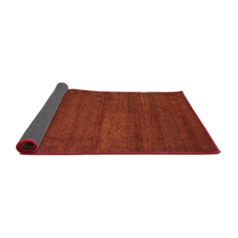 Tapis contemporain brun, Rond 6 pi