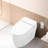White Smart Toilet With Heated Seat, Night , Self-Cleaning Nozzle, Massage Wash, Silent Slow Down, Auto Flush Pre-Wet, Side Knob Flush,