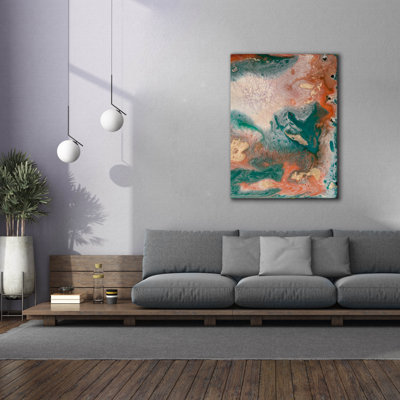 «Coralline 2» par Alicia Ludwig, art mural sur toile