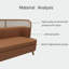 Banc rembourré en similicuir Modern Modern