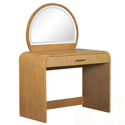 Table de coiffeuse avec miroir tactile et tiroir