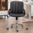 Home Office Chair - Upholstered Faux Leather Back Desk Chair, Ergonomic Executive Chair with Lumbar Support-525303737