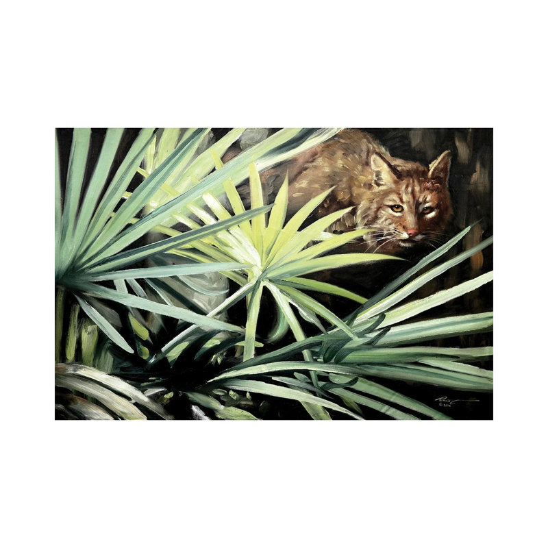 Bobcat II 1 Piece Wall Art on Canvas, 66.04 cm H x 45.72 cm W, No Frame