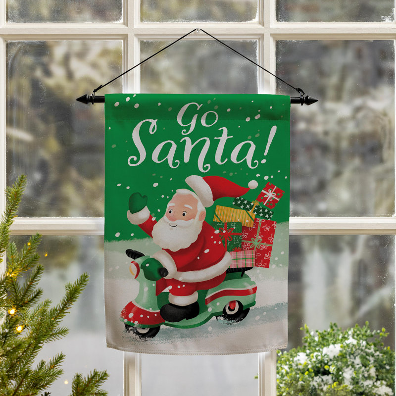 Drapeau de jardin Go Santa