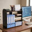 Organisateur de rangement pratique avec tablettes ouvertes, assemblage facile et autoportant