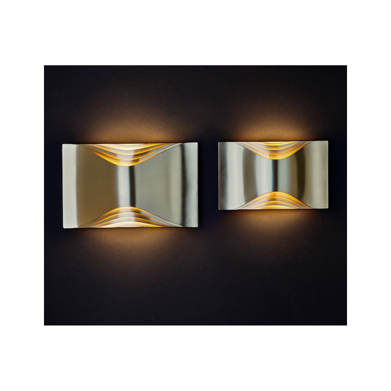 Respiro Wall 1 - Light LED Flush Mounted Sconce, 5.71" H x 9.06" W x 2.36" D
