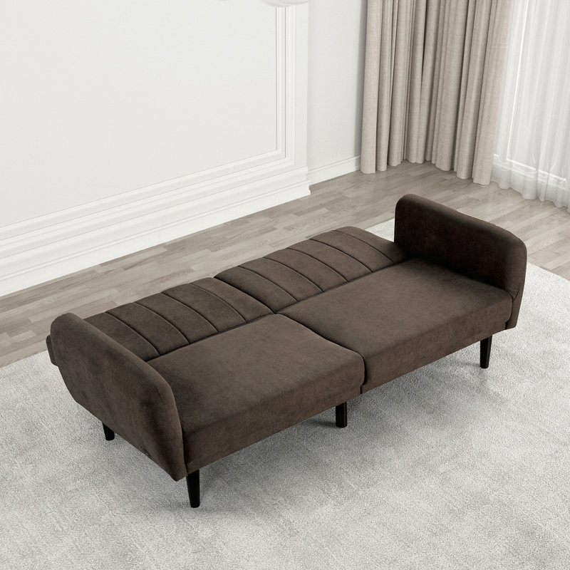Versatile Convertible Worden with Tufted Back and Arm Support for Relaxation, Brown