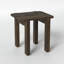 Table de bout rectangulaire moderne en bois massif - 22 po x 20 po, finition brun moka, table d'appoint en bois pour le salon, assemblage facile