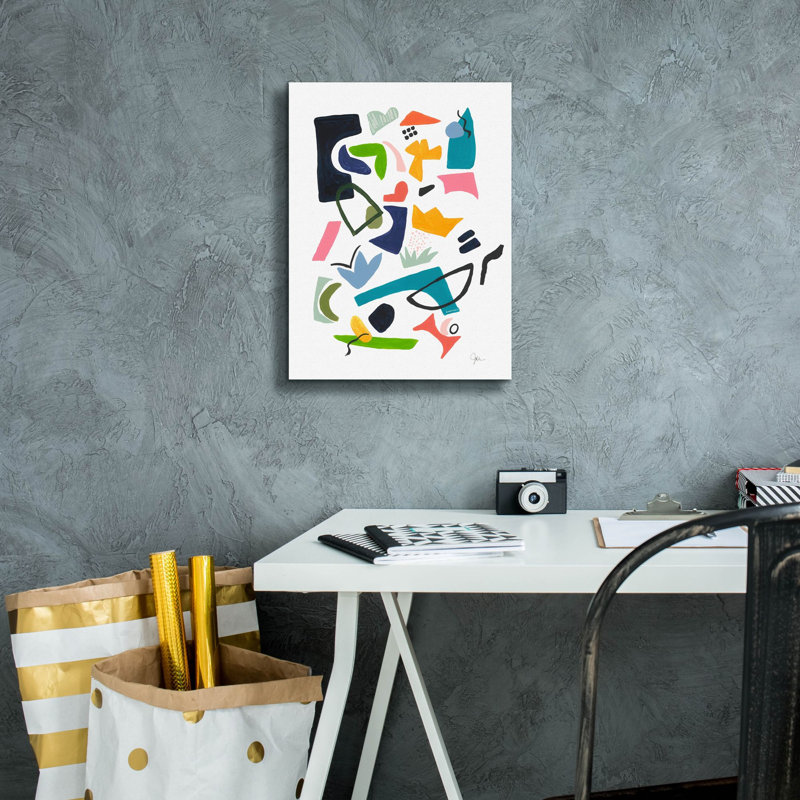 «Atomic Ranch No. 2» par Jan Weiss, art mural sur toile, H 16 po x l 12 po x P 0,75 po