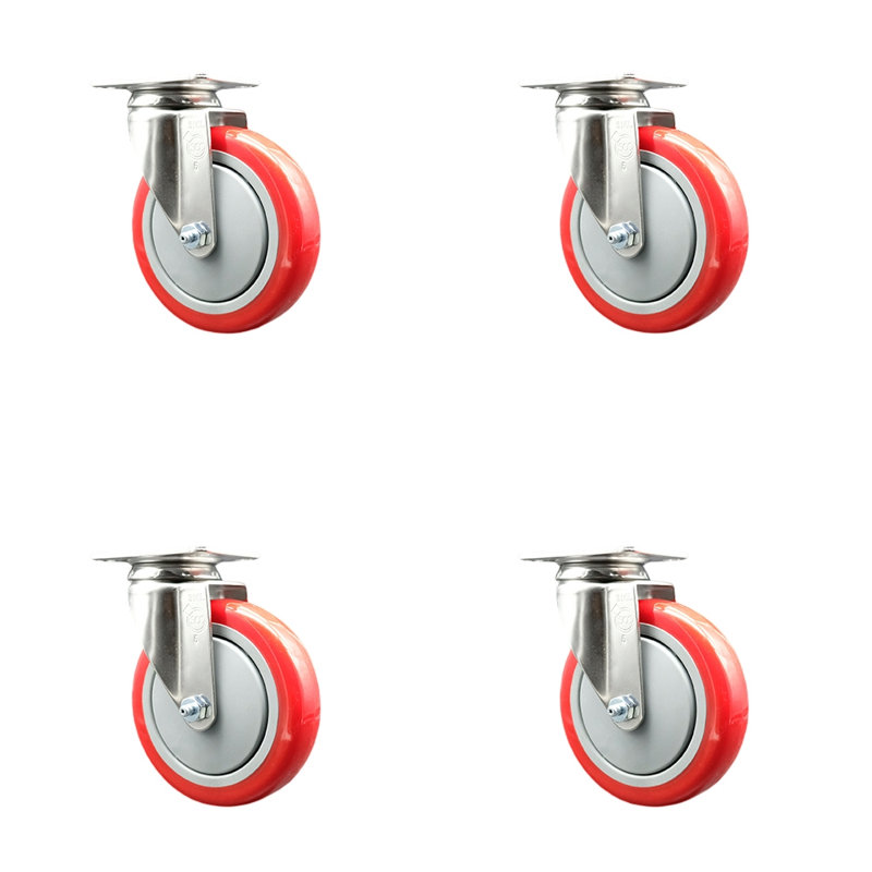 Roulettes pivotantes, Rouge
