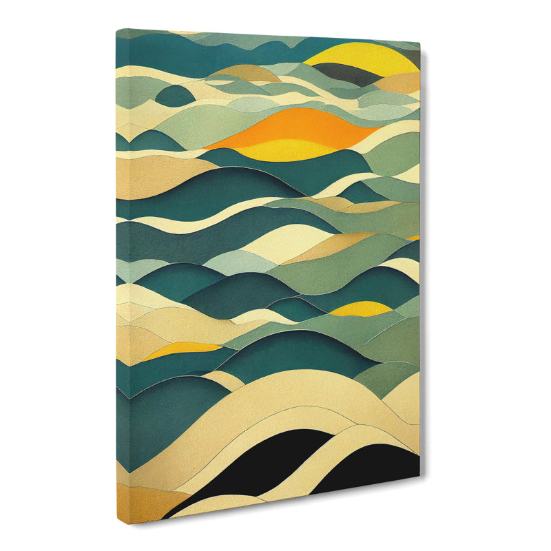 CAN-V0523-2169X Seascape Abstract Vol.3 - Wrapped Canvas Print, 50cm H x 35cm W x 3cm D