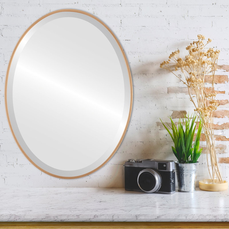Bugarin Oval Mirror, Gold Spray, 22.62" H x 28.62" W