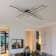 Whisman 4-Light LED Semi Flush Mount Ceiling Remote Dimmable Square Large Size
