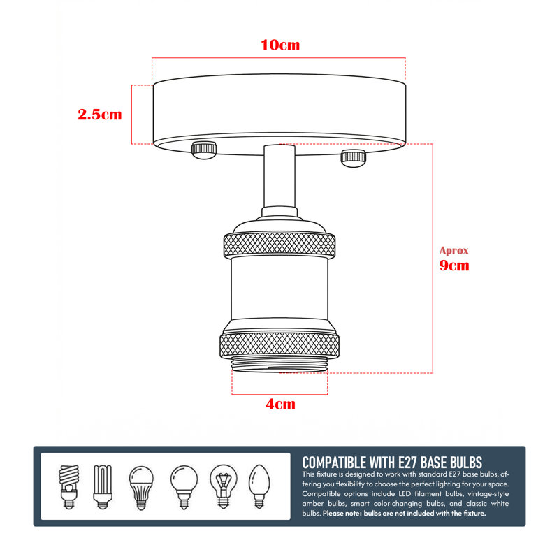 Semi Flush Mount, Chrome