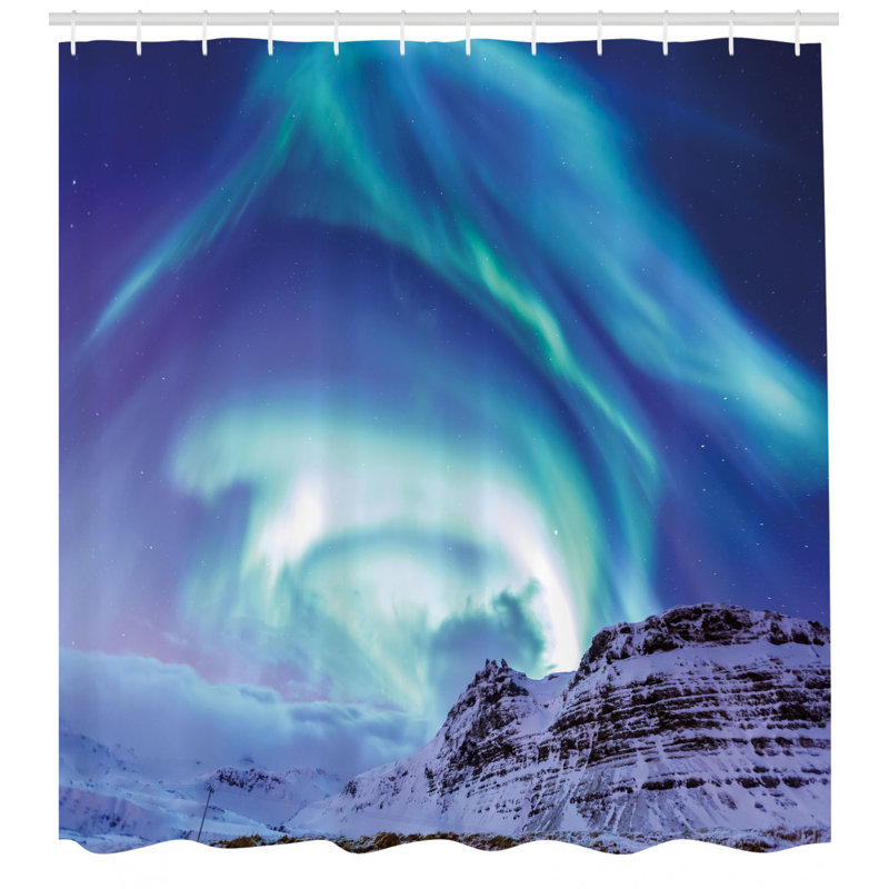 Shower Curtain with Hooks Included, 70" H x 69" W