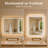 TMMV 42" W x 36" H Frameless LED Light Anti-Fog Wall Bathroom Vanity Mirror In Polished Crystal-553959784