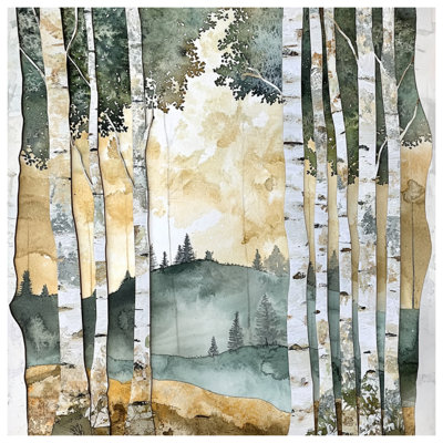 Toile de galerie Birch Tree Forest