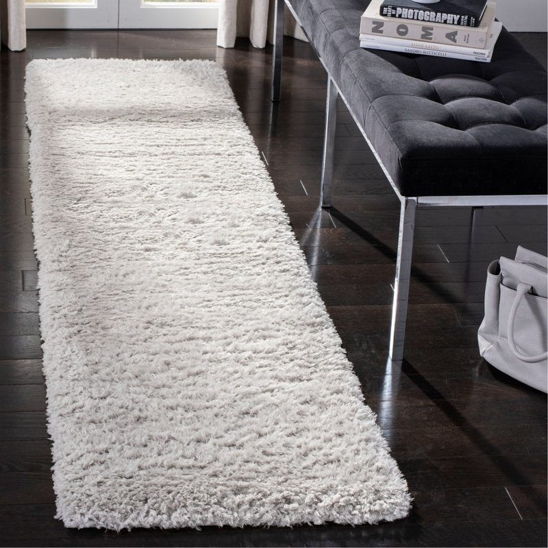 Madrid Shag 200 Performance Solid Color Rug, Runner 2' x 12'