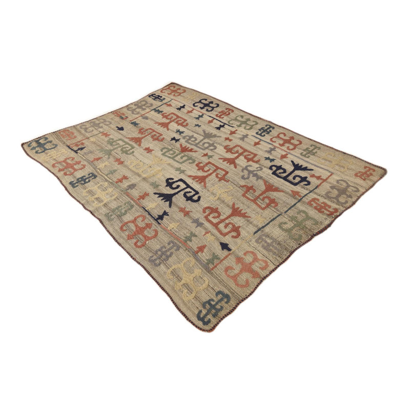 5 Ft Rectangle Perry Gray Brown Rug