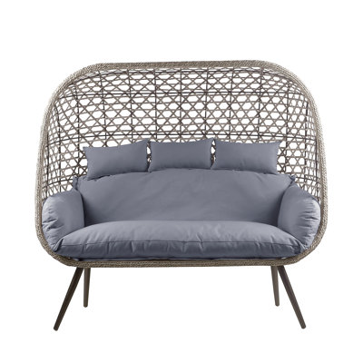 66.1'' Wide Straight Patio Sofa with Cushions