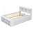 Bed with Side Bookcase, Drawers