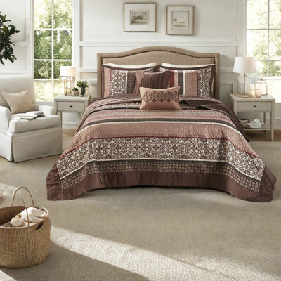 Ensemble de literie réversible pour très grand lit, jacquard en coton, maison traditionnelle