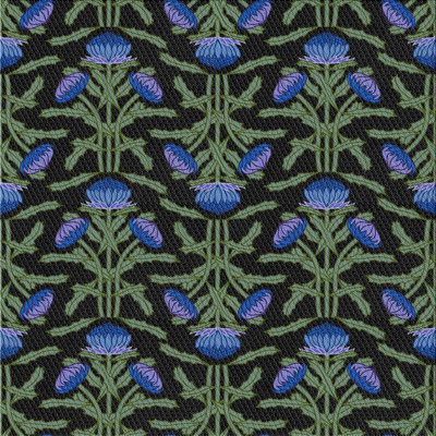 Tapis bleu foncé Annehild