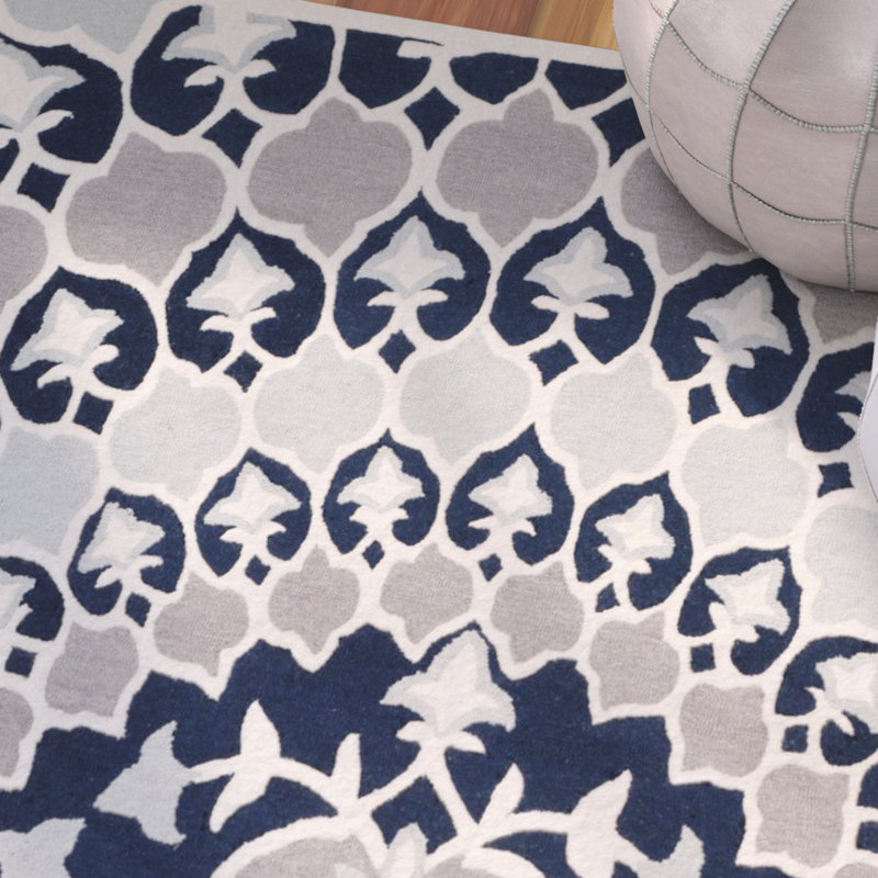 Tapis en laine touffeté à la main Miu, Rectangle 8 pi x 10 pi