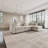 Modern Beige L Shape Sofa For 4 People,Sectional Sofa Couch With Storage Ottoman For Living Room-124594633