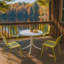 Plastic Patio Dining Set Table,
