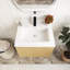 Meuble-lavabo mural 24 po MDF avec plateau en chêne jaune