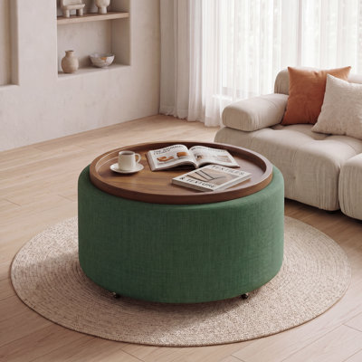 Table basse ronde avec rangement Verve