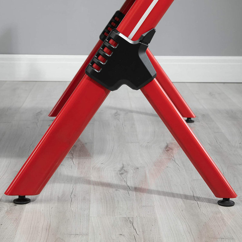 Steel Computer Desk, Red